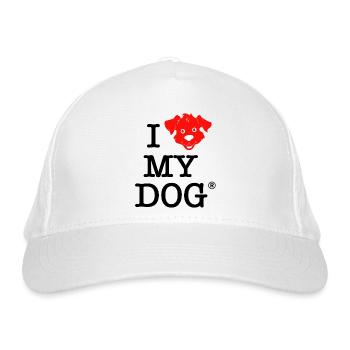 I Love my Dog - Casquette classique bio - blanc - Devant