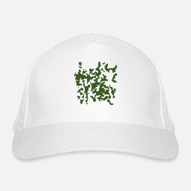 Khaki Hintergrund - CAMOUFLAGE Einfabrig Bio-Baseballkappe