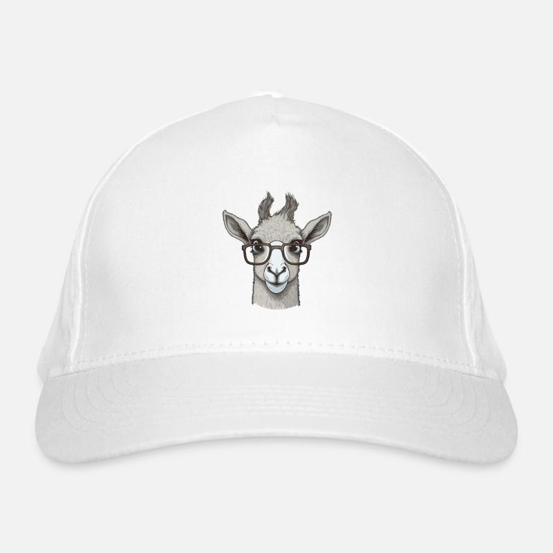 Llama with sunglasses Organic Baseball Cap