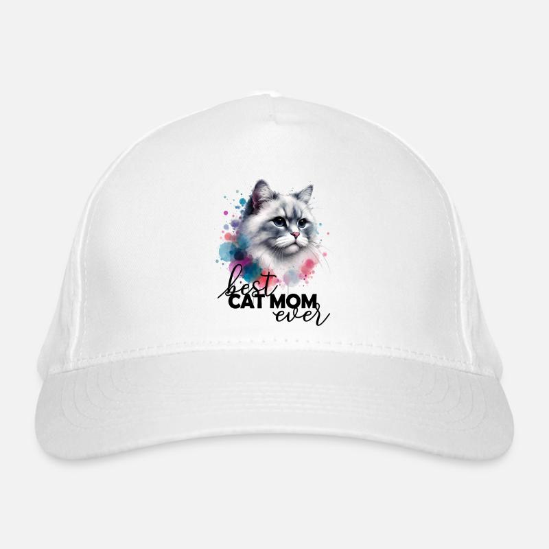 Best Cat Mom Ever Saying Organic Baseball Cap