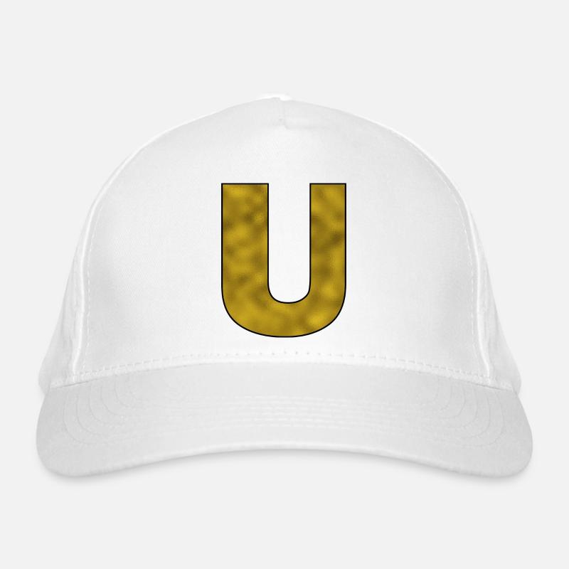 Lettre U Or Casquette classique bio