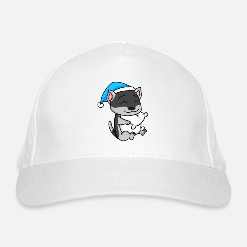 Siberian Husky Sleeping Fatigue Dog Organic Baseball Cap
