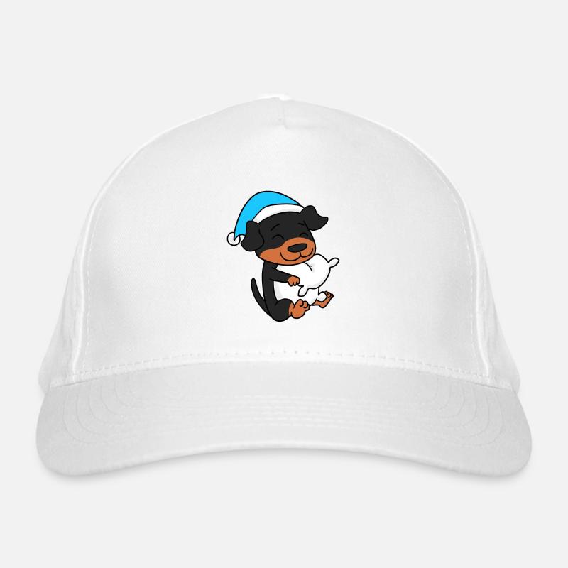 Rottweiler Sleeping Fatigue Dog Organic Baseball Cap