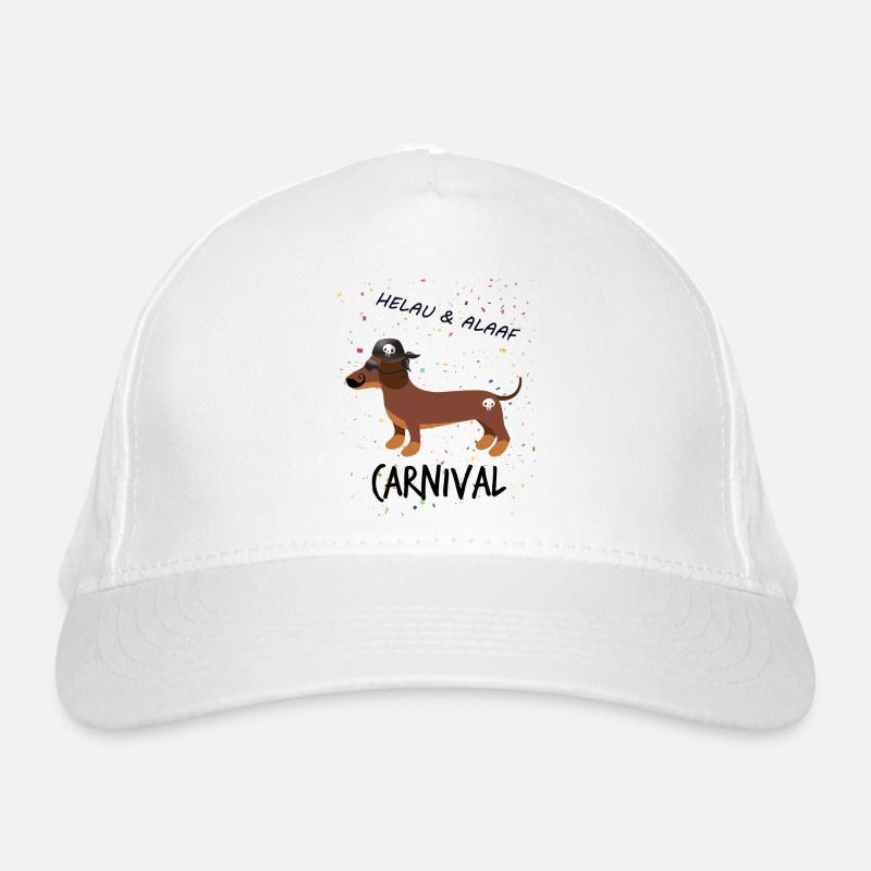 Teckel, Carnaval, Carnaval, Helau, Alaaf, Pirate Casquette classique bio