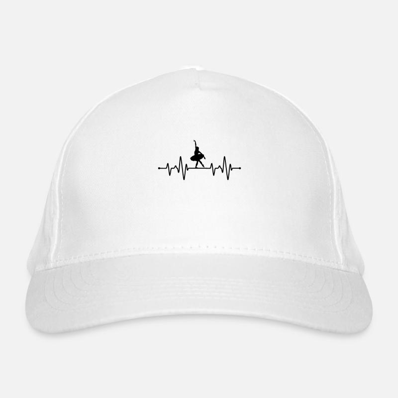 Ballet Dancer Heartbeat Organic Baseball Cap