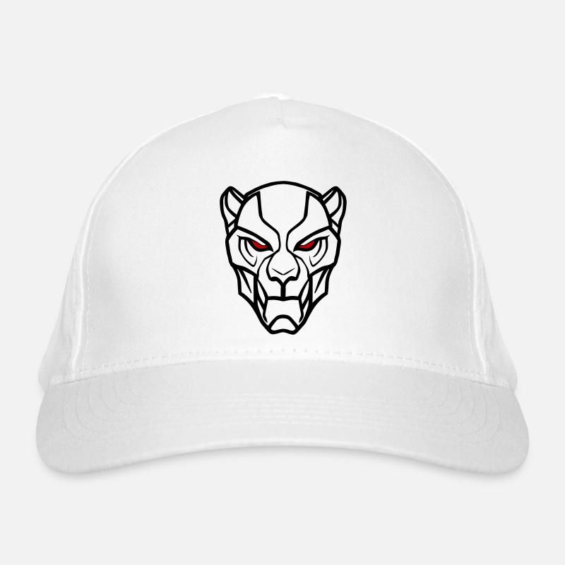 Conception de tête de lion vectorielle Casquette classique bio