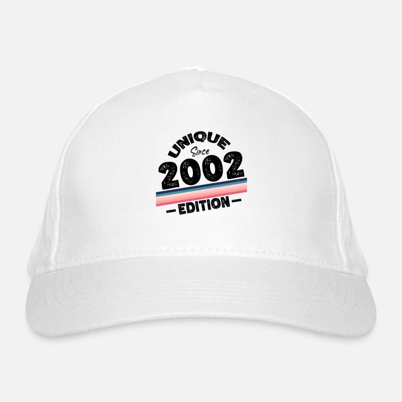 Unique depuis 2002 Edition Anniversaire Millésime 2002 Casquette classique bio