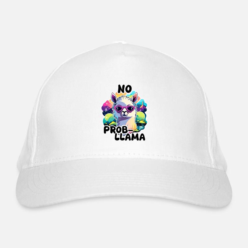 No Prob Llama - Llama Alpaca Organic Baseball Cap