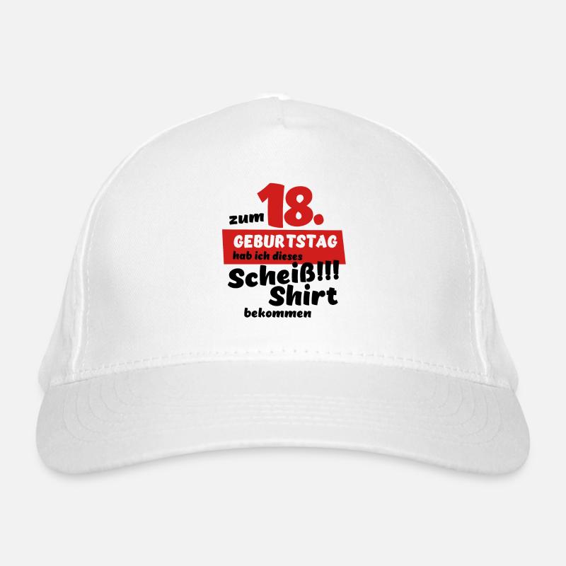 Scheiß Shirt zum 18. Geburtstag Geschenk Bio-Baseballkappe