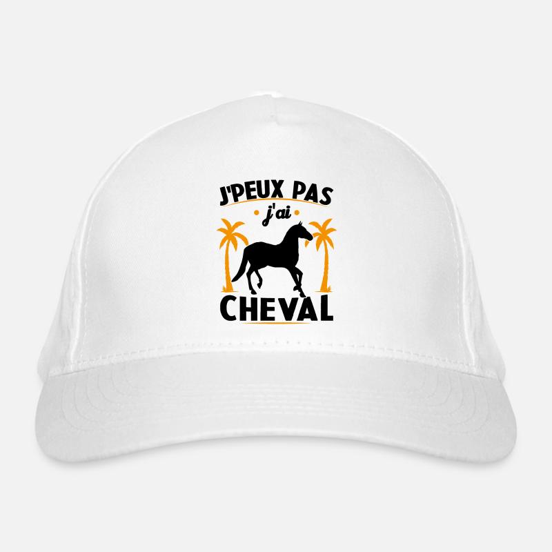 Ich kann nicht, ich habe ein Pferd Bio-Baseballkappe