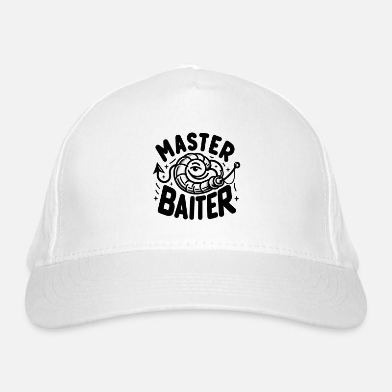 Master Baiter" - Fun Fishing Pun Tee Design Bio-Baseballkappe