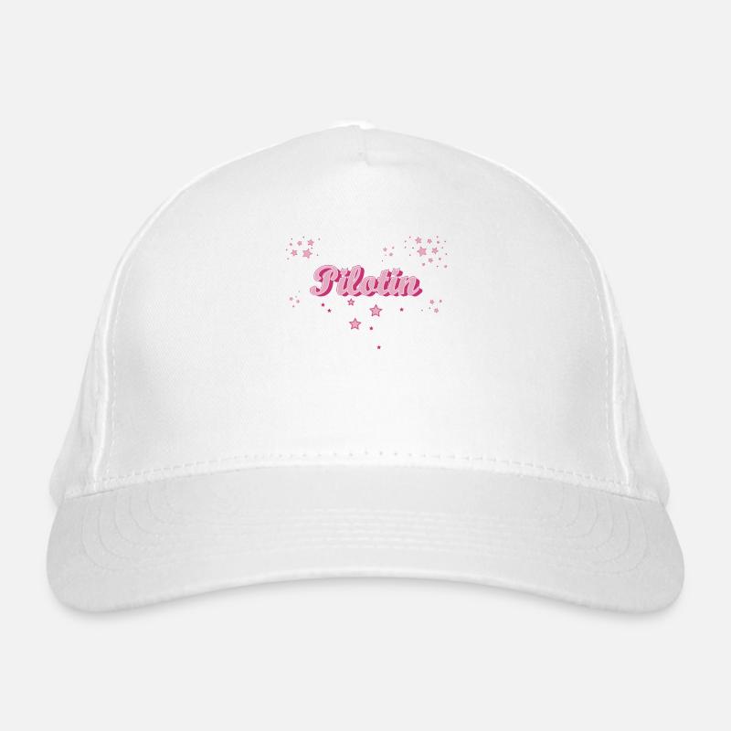 Flugzeug Abschluss-Geschenk Pilotin Bio-Baseballkappe