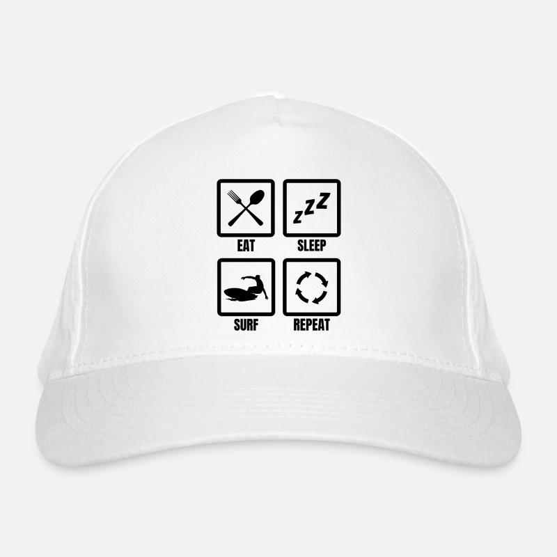 Surfen Spruch Bio-Baseballkappe
