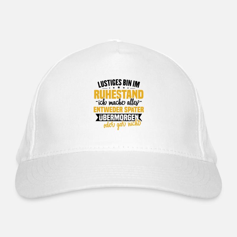 Lustiges Ruhestand Sprüche Geschenk Bio-Baseballkappe