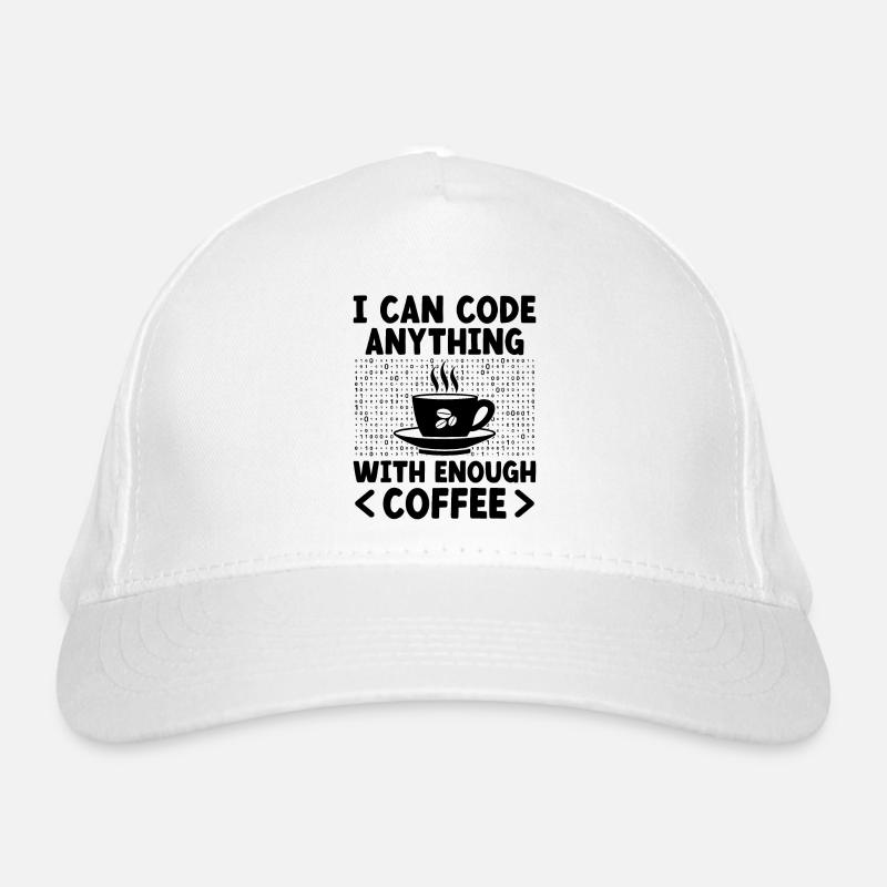 Coffee Coding Programmer Coder Developer Nerd Coff Organic Baseball Cap