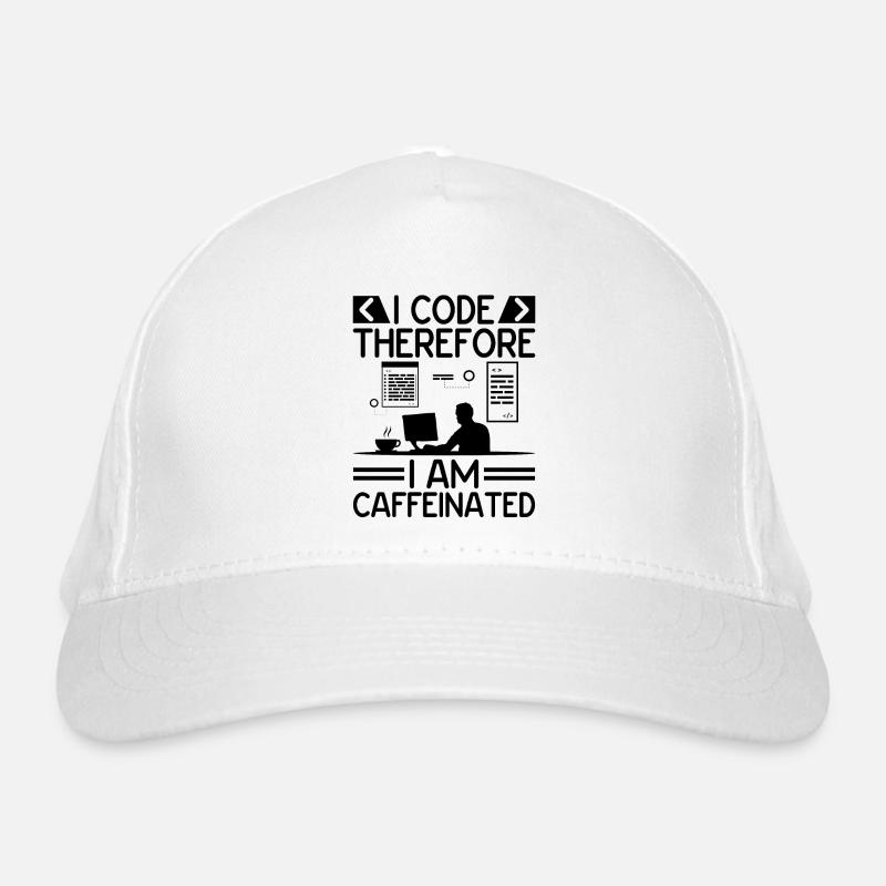 Café Codage Programmeur Codeur Développeur Nerd Coff Casquette classique bio