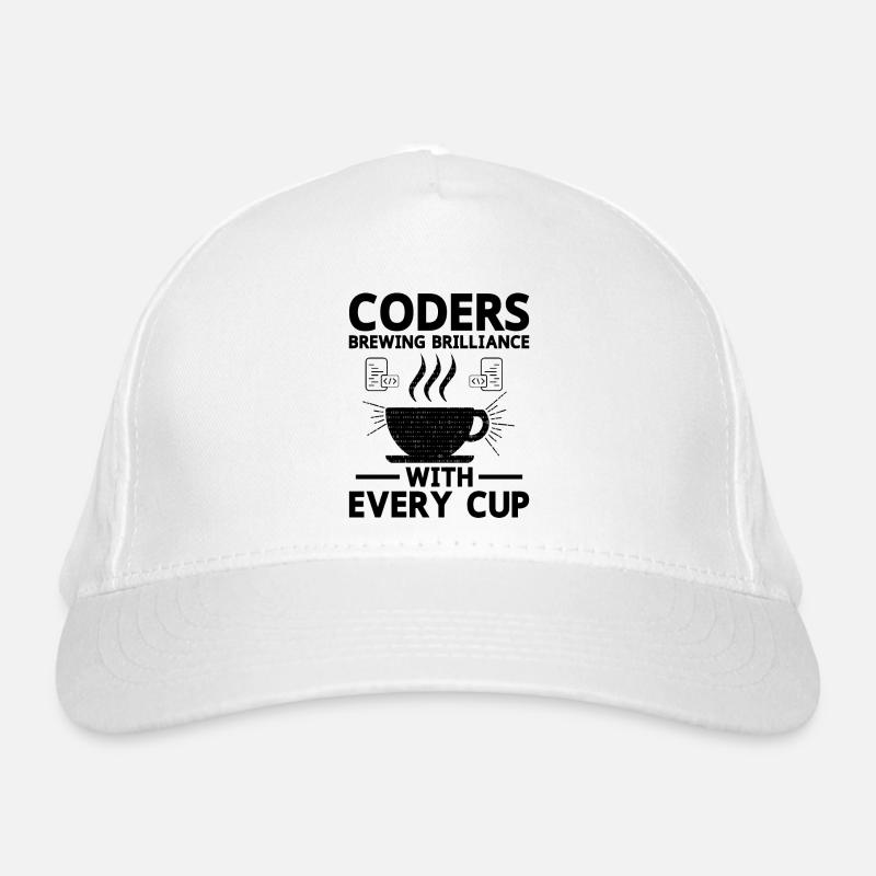 Café Codage Programmeur Codeur Développeur Nerd Coff Casquette classique bio