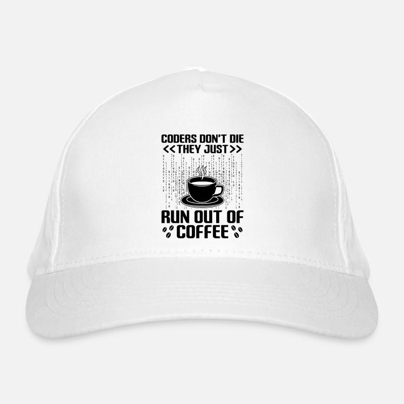 Café Codage Programmeur Codeur Développeur Nerd Coff Casquette classique bio