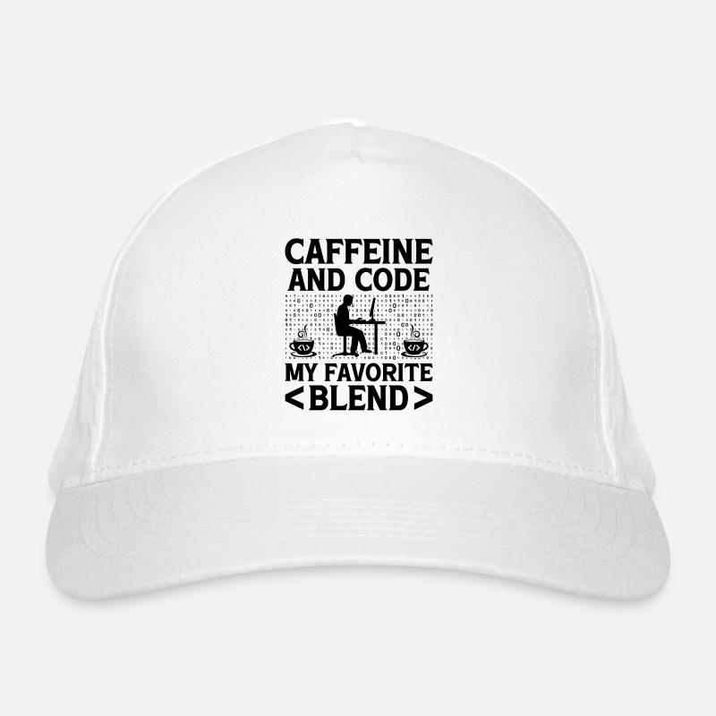 Café Codage Programmeur Codeur Développeur Nerd Coff Casquette classique bio