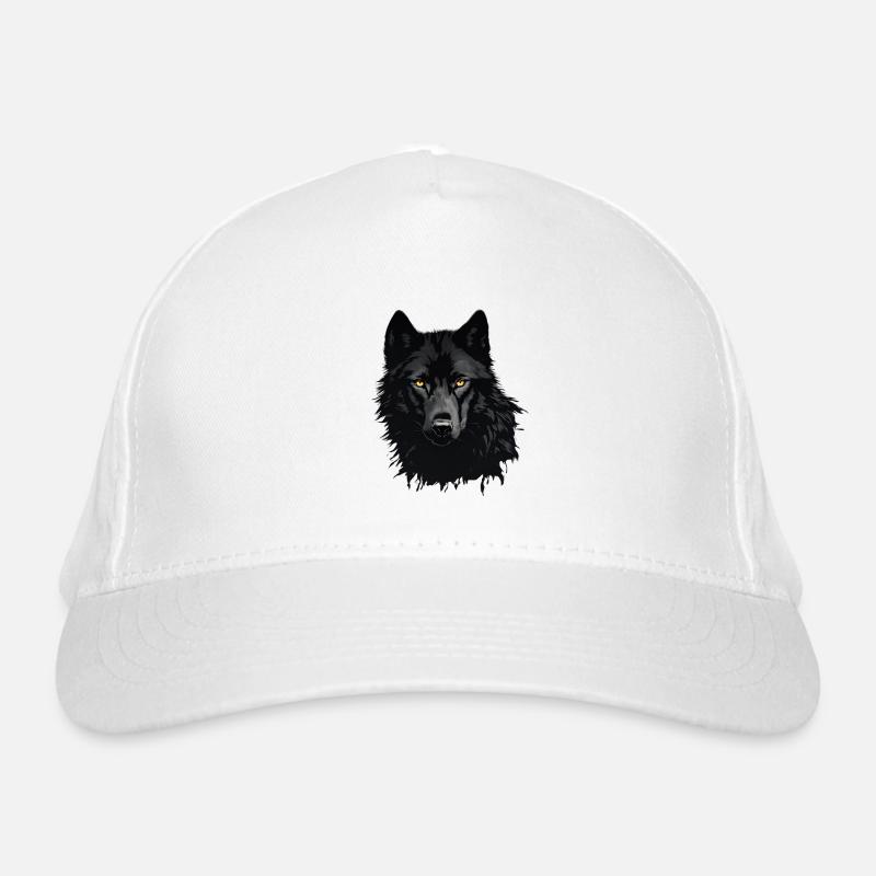 Black Wolf Organic Baseball Cap