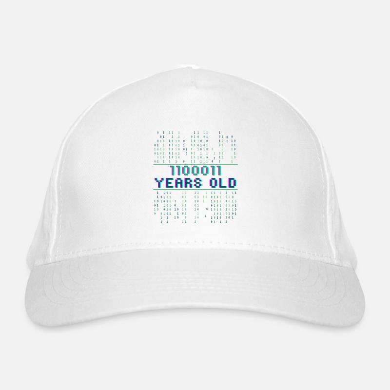 99e anniversaire 99 ans Code binaire Informatique Casquette classique bio