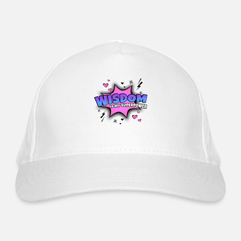 Wisdom is my superpower trait Organic Baseball Cap