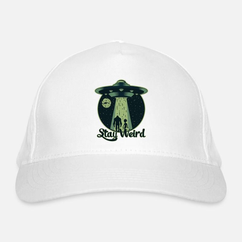 Stay Weird - UFO, Alien Organic Baseball Cap