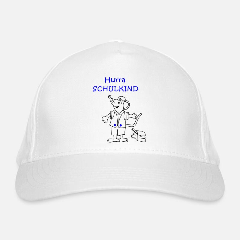Hurra Schulkind Einschulung Bio-Baseballkappe