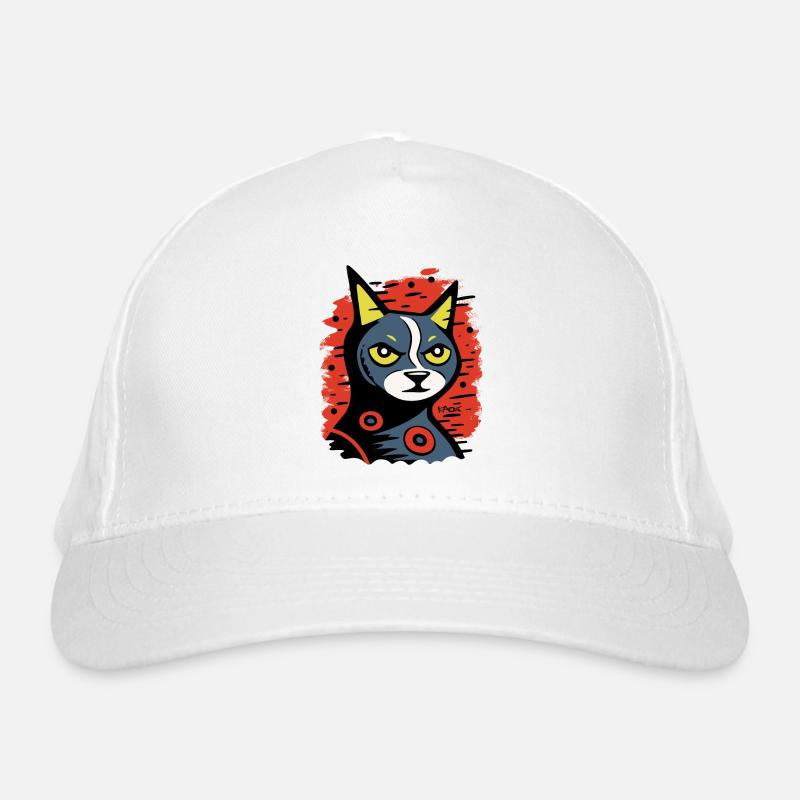 Le chat abstrait de l’Art de bande dessinée Casquette classique bio
