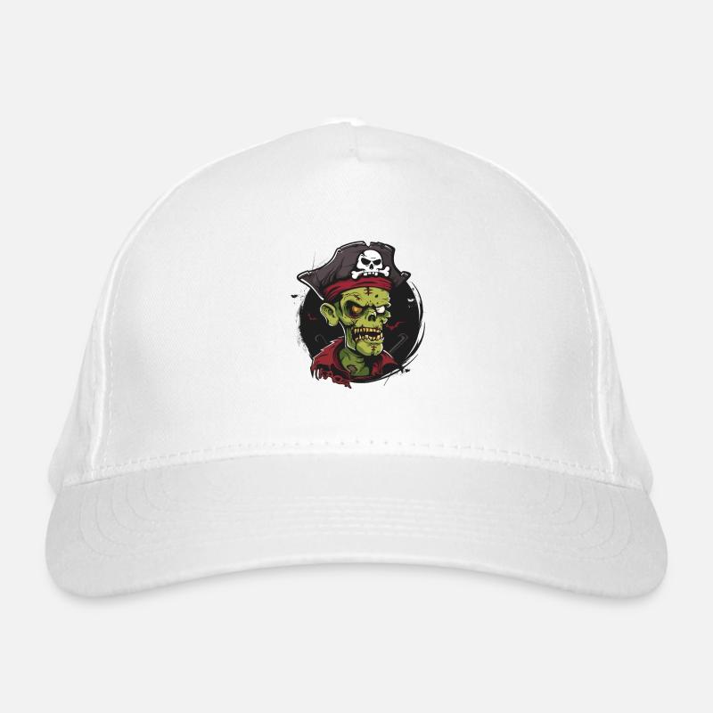 Effrayant Capitaine Zombie Pirate Casquette classique bio