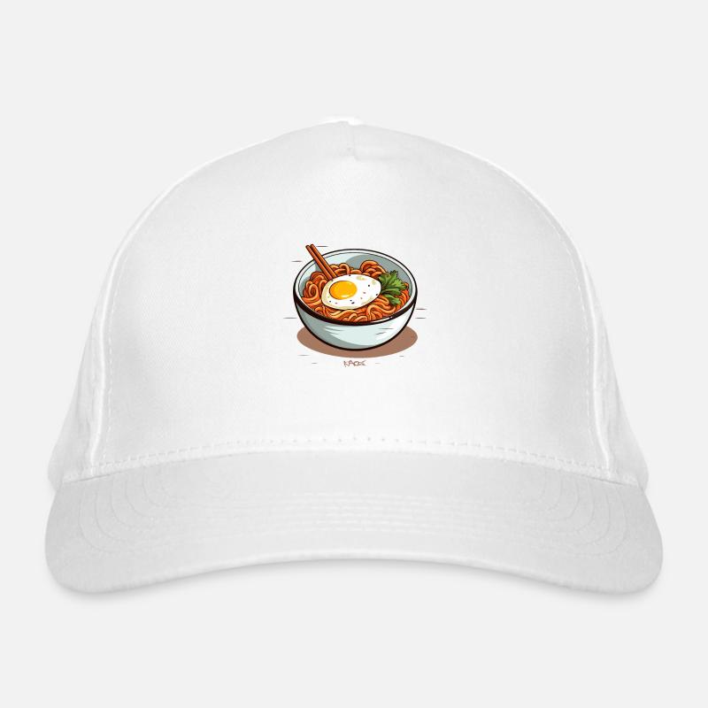 Easy Noodles and Fried Egg Ramen Organic Baseball Cap