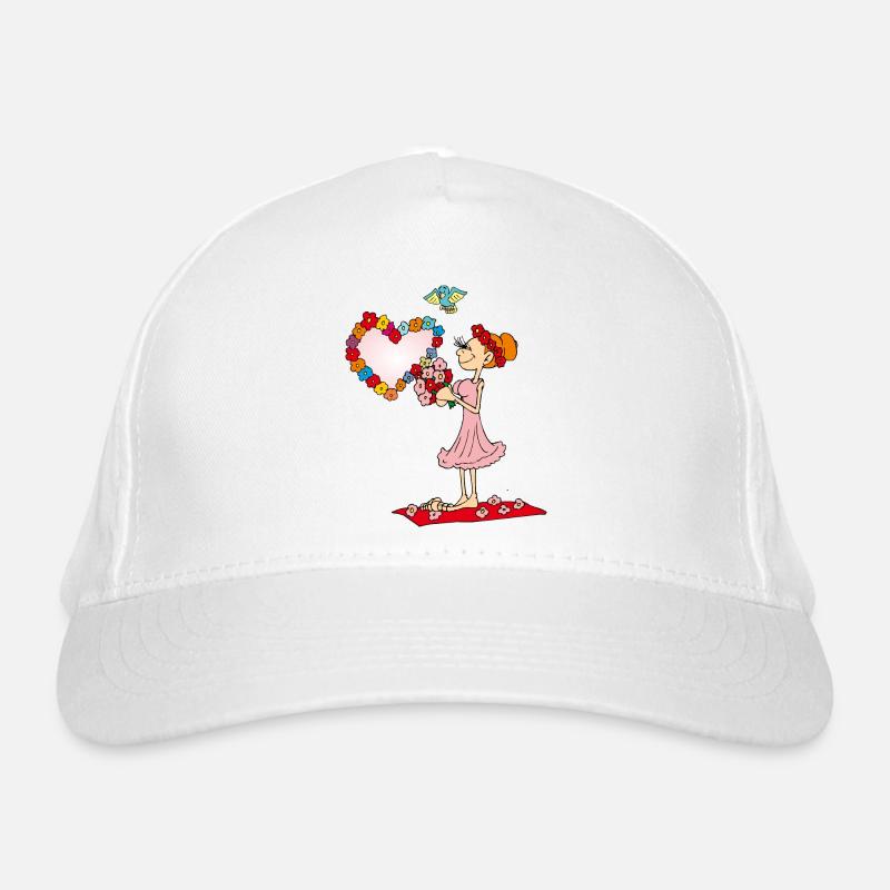 Mädchenkranz bei Hochzeit Bio-Baseballkappe