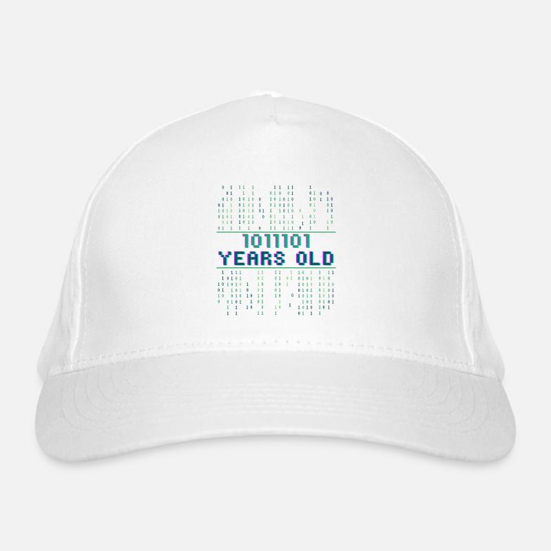 93e anniversaire 93 ans Code binaire Informatique Casquette classique bio