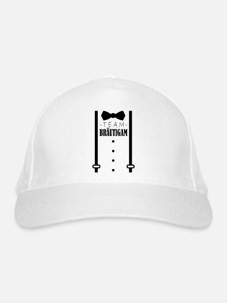 Junggesellenabschied Polterabend Team Bräutigam - Bio-Baseballkappe - Weiß