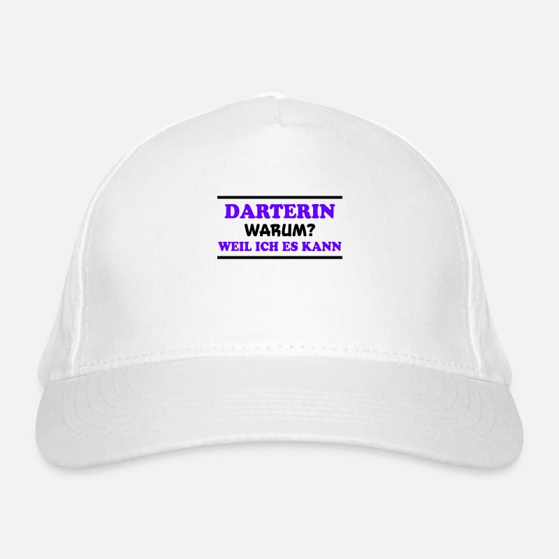 Darterin Spruch Dartspielerin Darterin Geschenk Bio-Baseballkappe