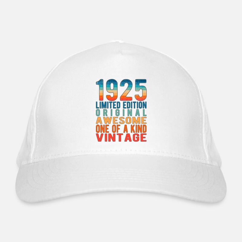 Limited Edition Since 1925 Birthday Vintage 1925 Organic Baseball Cap