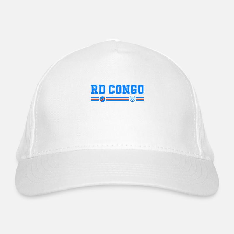 DR KONGO Flagge und Emblem des Kongo Bio-Baseballkappe