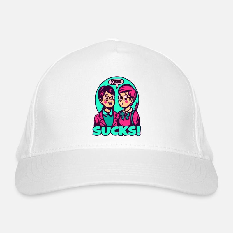 Young teachers and pupils: School is annoying Organic Baseball Cap