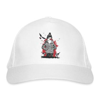 Möwe Matrose Kapitän Seemann Nordsee Ostsee Moin - Bio-Baseballkappe - Weiß - Vorne