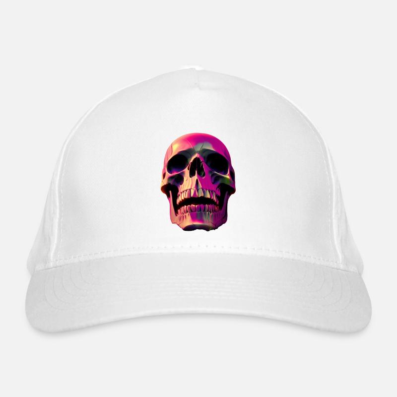 Skull in pink Organic Baseball Cap