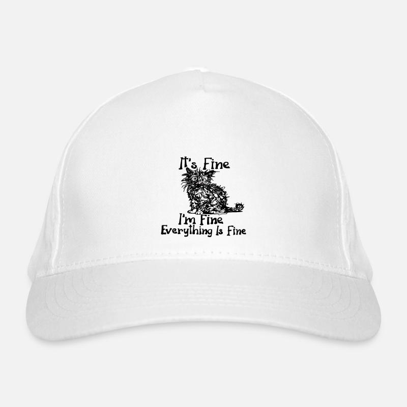 lustige Katze Kätzchen sarkastisch Spruch Geschenk Bio-Baseballkappe