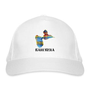 Guadeloupe Madras Antillen Karukera - Bio-Baseballkappe - Weiß - Vorne
