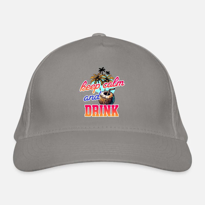 Restez calme et buvez - Cool Coconut Casquette classique bio