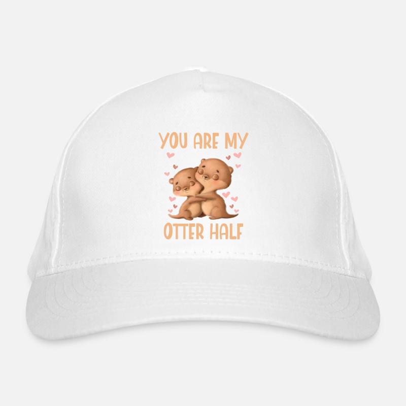Tu es ma loutre demi-Saint-Valentin Casquette classique bio