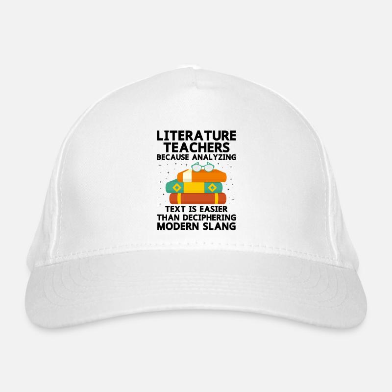 Professeur de littérature Professeur d’école Professeur drôle S Casquette classique bio