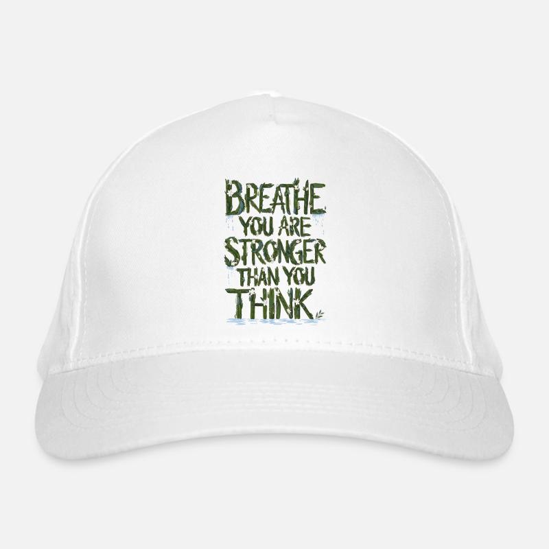 Inspiration naturelle Texte de motivation Casquette classique bio
