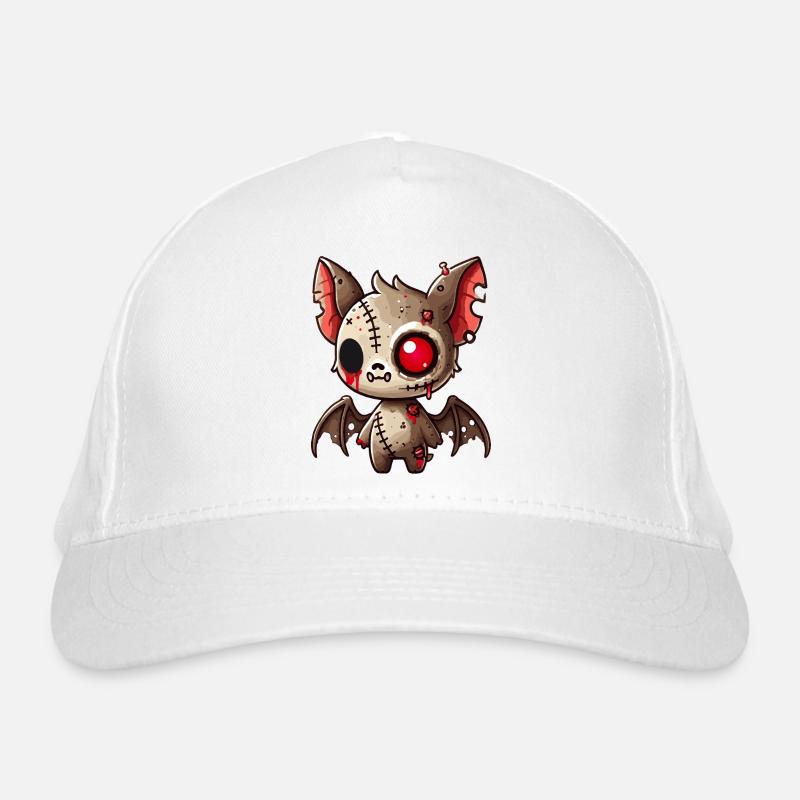Chauve-souris zombie effrayante pour s’amuser à Halloween Casquette classique bio