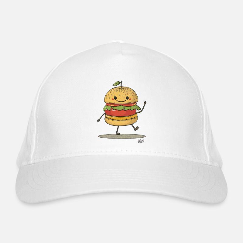 retro apfel sandwich burger Bio-Baseballkappe