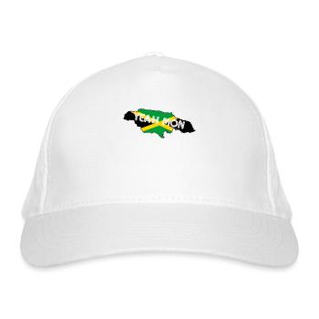 oui Mon Carte Jamaïcaine Vintage Jamaïque Reggae - Casquette classique bio - blanc - Devant