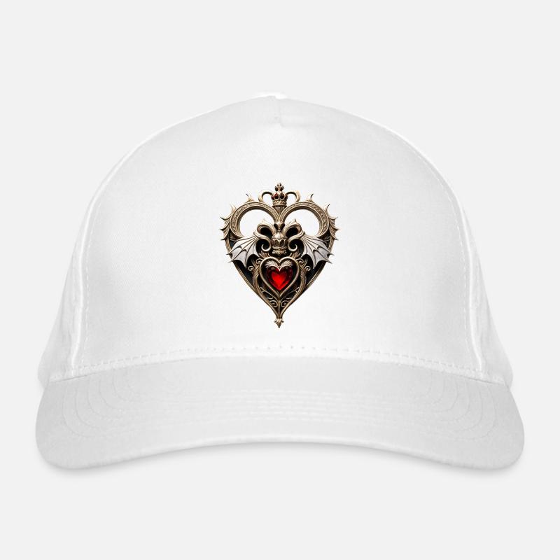 Stunning Gothic Heart Organic Baseball Cap